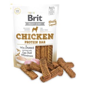 brit jerky snack barrita pollo e insectos