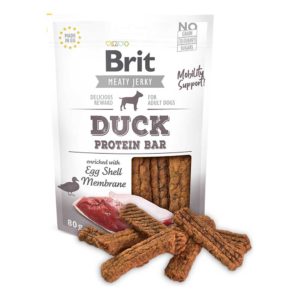 brit jerky snack duck protein bar