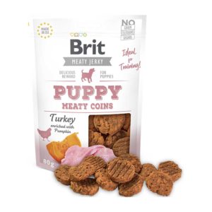 brit jerky snak monedas pavo para puppy