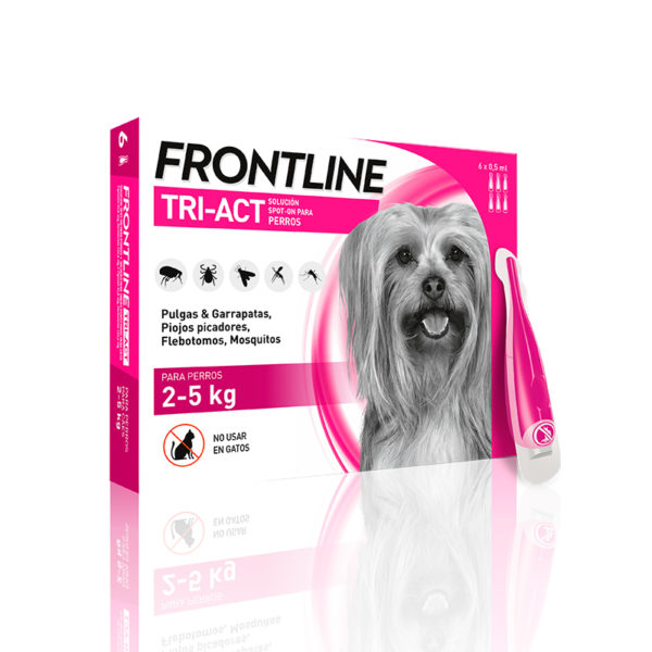 Frontline Tri-Act Pipetas Para Perros Protección Total De 2-5Kg