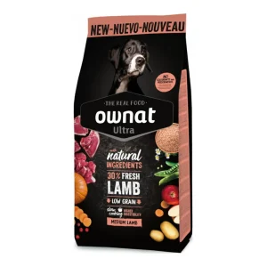Ownat Ultra Medium Lamb Dog para Perros