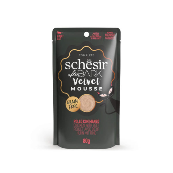 Schesir After Dark Velvet Mousse De Pollo Con Ternera 80gr