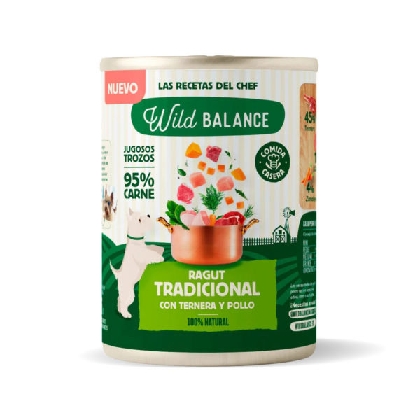 Wild Balance Lata de Estofado de Mercado con Ternera y Pollo 400gr