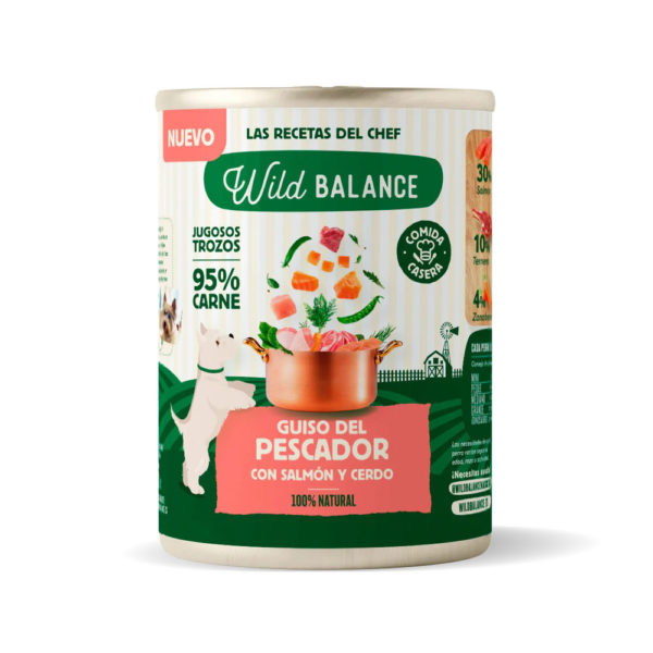 Wild Balance Lata Guiso del Pescador con Salmón y Cerdo 400g