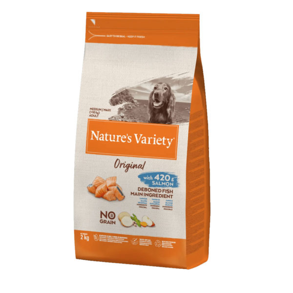 Natrure's Variety Original No Grain Medium / Maxi Salmón