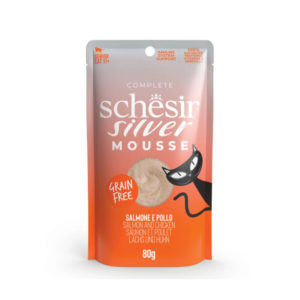 Schesir Silver Pouche Gato Senior Salmon Con Pollo 80gr