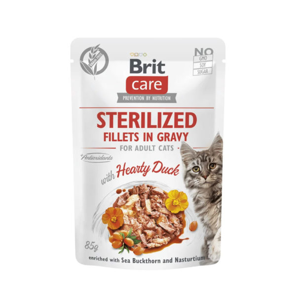 Brit Care Cat Sterilizado Pato en salsa 85gr