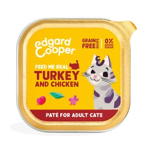 Edgard Cooper Tarrina de Pavo y Pollo de Coral para Gatos