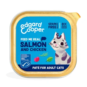 Edgard Cooper Tarrina de Salmón y Pollo de Coral para Gatos