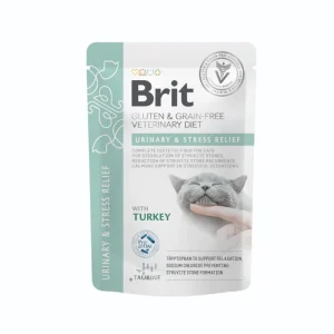 Brit Grain Free Veterinary Diets Gravy Urinary & Stress Relief para Gatos 12 x 85gr