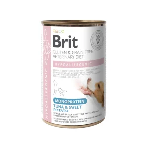 Brit Latas Grain Free Veterinary Diets Hypoallergenic Atún para Perros 6 x 400gr