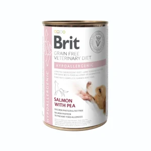 Brit Latas Grain Free Veterinary Diets Hypoallergenic Salmón para Perros 6 x 400gr