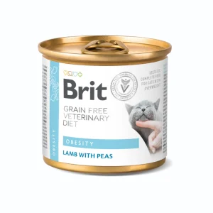 Brit Latas Grain Free Veterinary Diets Obesity para Gatos 6 x 200gr