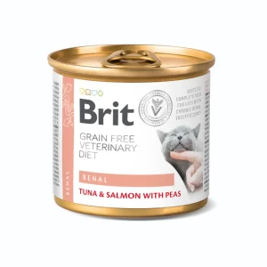 Brit Latas Grain Free Veterinary Diets Renal para Gatos 6 x 200gr