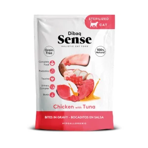 Dibaq Sense Bocaditos en Salsa Pollo con Atún para Gatos
