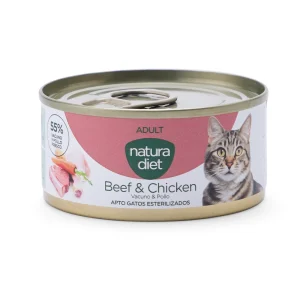 Natura Diet Cat Paté Adult & Senior Beef & Chicken 85g