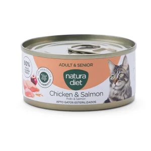 Natura Diet Cat Paté Adult & Senior Chicken & Salmon 85g