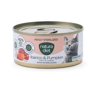 Natura Diet Cat Paté Adult Sterilized Ibérico & Pumpkin 85g