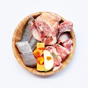 Menú BARF Squeaky Pato y Merluza para Perros