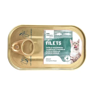 Bubimex Bubi Nature Filets Adult Lata de Atún y Caballa en Gelatina para Gatos