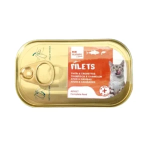 Bubimex Bubi Nature Filets Adult Lata de Atún y Gambas en Gelatina para Gatos