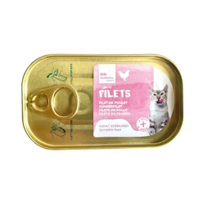 Bubimex Bubi Nature Filets Adult Sterilized Lata de Pollo en Caldo para Gatos Esterilizados