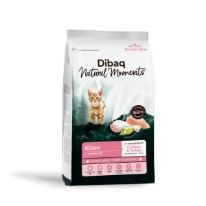 Dibaq Natural Moments Cat Kitten de Pollo y Pavo con Arroz para Gatitos
