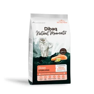 Dibaq Natural Moments Cat Ocean Sterilized de Salmón y Pollo con Arroz para Gatos