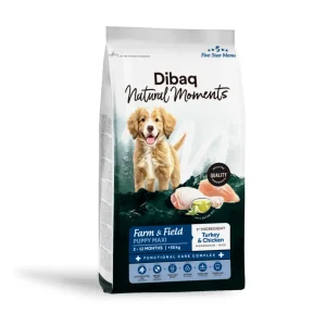 Dibaq Natural Moments Dog Farm & Field Puppy Maxi de Pavo y Pollo con Arroz para Perros