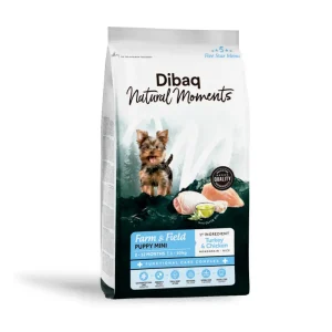 Dibaq Natural Moments Dog Farm & Field Puppy Mini de Pavo y Pollo con Arroz para Perros