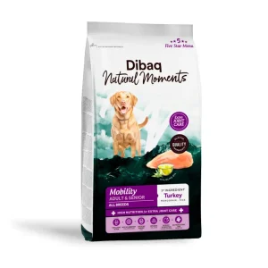 Dibaq Natural Moments Dog Mobility de Pavo y Arroz para Perros