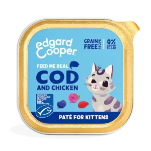 Edgard Cooper Kitten Tarrina de Bacalao y Pollo para Gatitos