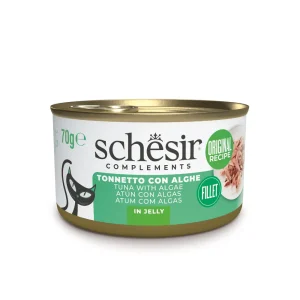 Schesir Complements Lata de Atún con Algas en Gelatina para Gatos
