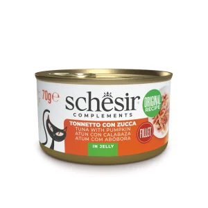 Schesir Complements Lata de Atún con Calabaza en Gelatina para Gatos