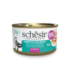 Schesir Complements Lata de Atún con Dorada en Caldo para Gatos
