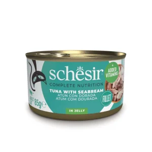 Schesir Complete Nutrition Lata de Atún con Dorada en Gelatina para Gatos