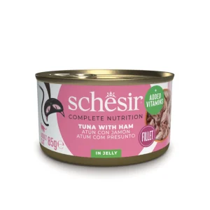 Schesir Complete Nutrition Lata de Atún con Jamón en Gelatina para Gatos