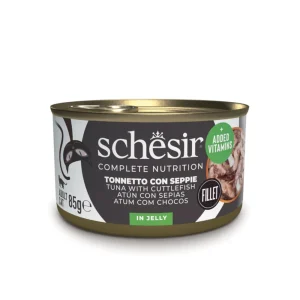 Schesir Complete Nutrition Lata de Atún con Sepias en Gelatina para Gatos