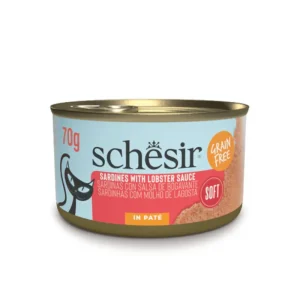 Schesir Lata de Sardinas con Salsa de Bogavante en Paté para Gatos