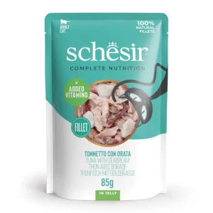 Schesir Complete Nutrition Bolsa de Atún con Dorada en Gelatina para Gatos