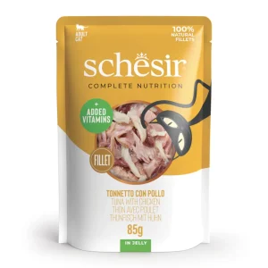 Schesir Complete Nutrition Bolsa de Atún y Pollo en Gelatina para Gatos