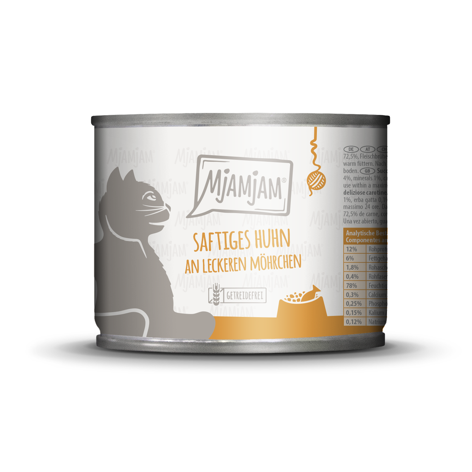 11001_MjAMjAM_Katze_200g_Huhn-Moehrchen_4260512870003