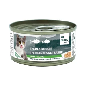 Comida húmeda para gatos Bubimex Bubi Nature atún y salmonete en gelatina