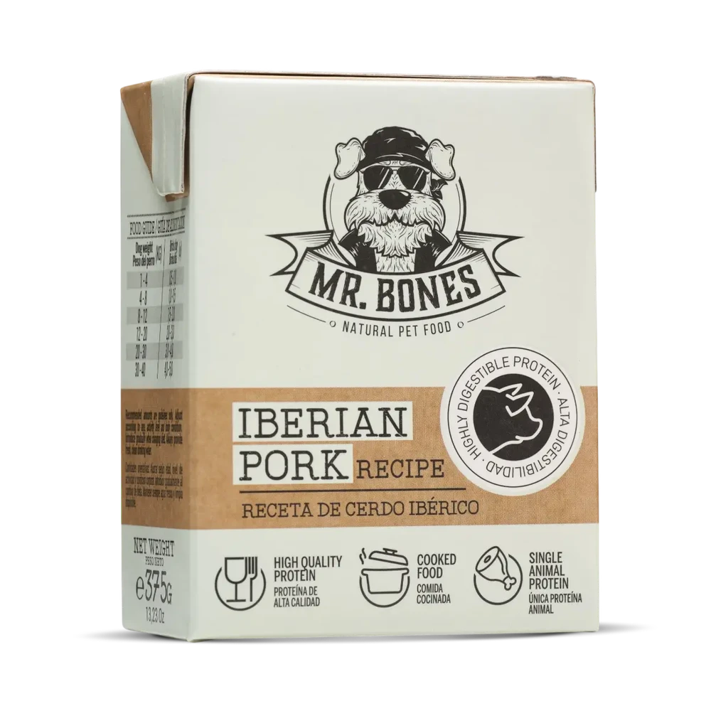 mr-bones-comida-cocinada-cerdo-iberico-perro-masquepiensos mr bones comida cocinada perro cerdo iberico con vegetales comida fresca natural