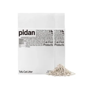 arena vegetal pidan tofu para gatos biodegradable aglomerante sin polvo