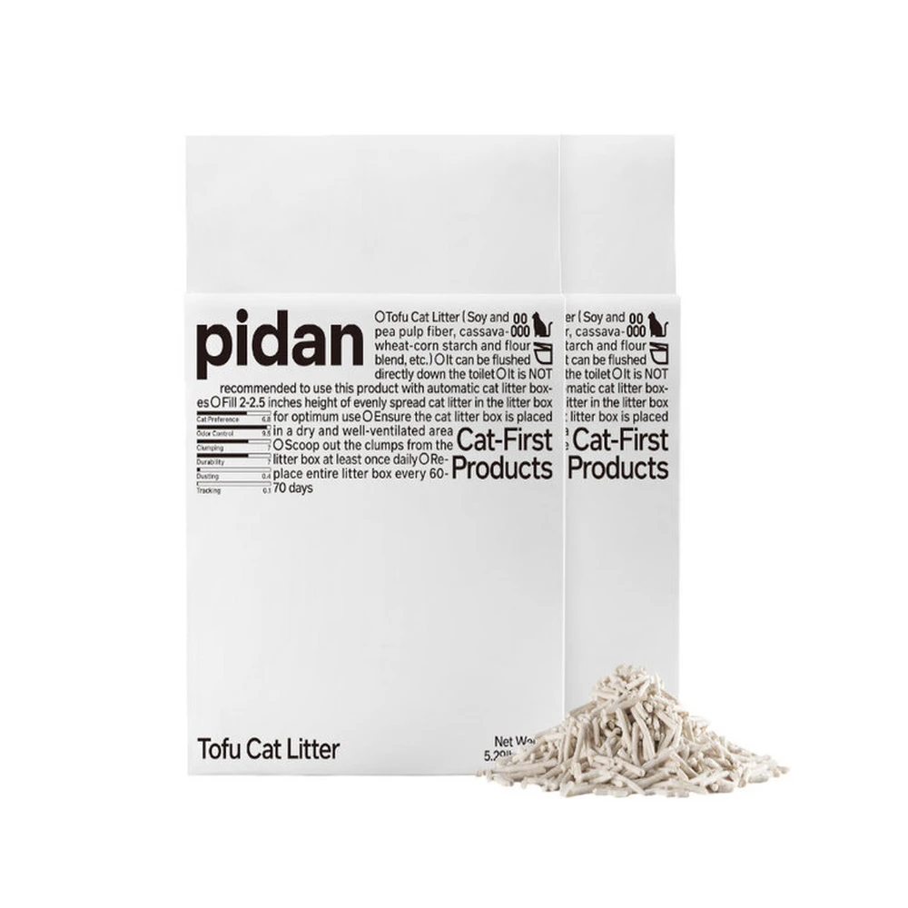 pidan-arena-gato-tofu-masquepiensos arena vegetal pidan tofu para gatos biodegradable aglomerante sin polvo
