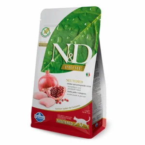 Farmina N&D Prime Neutered pienso sin cereales para gatos esterilizados con pollo y granada