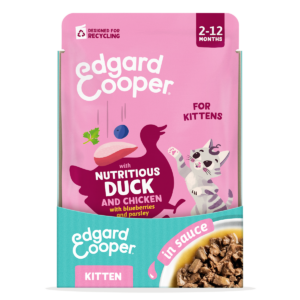 Edgard & Cooper Gatitos Pato & Pollo en Salsa 85 g